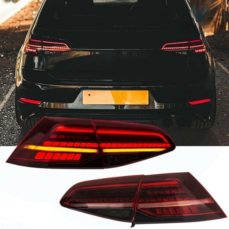 R Style Red Full LED Dynamic Tail Lights Fit For VW Golf 7 VII 2014-2018 TL-VW023LS - Machter