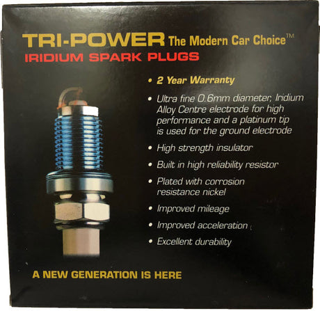 Iridium Spark Plug Toyota HI-LUX 4WD GGN25 INCL TRD 4.0L TPX011 - TRI-POWER | Universal Auto Spares