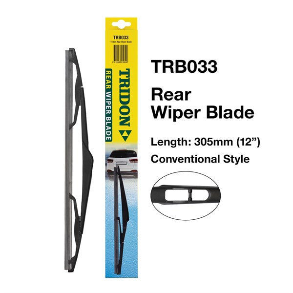 Wiper REAR WIPER BLADE TRB033 - TRIDON