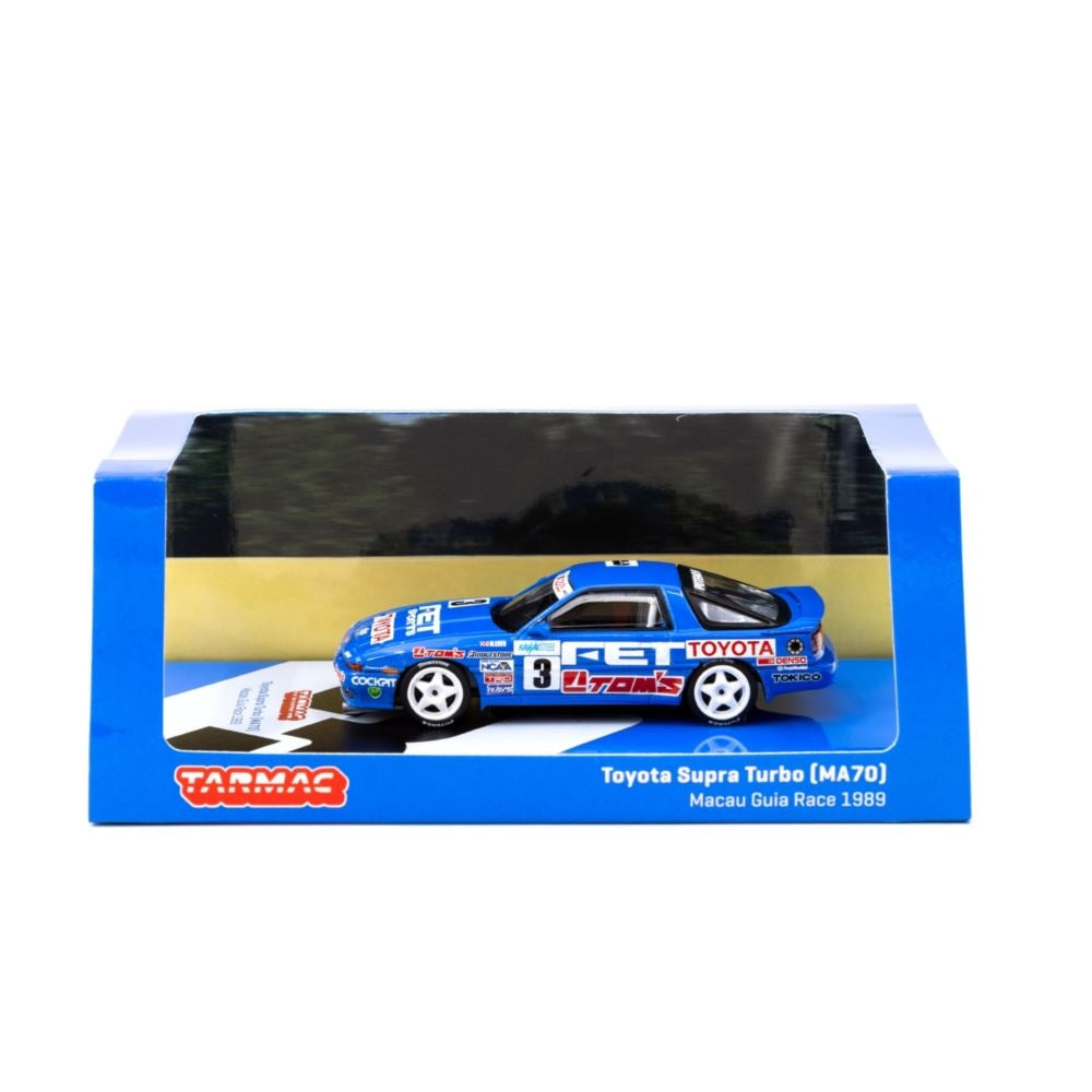 1989 Toyota Supra (MA70) Macau Guia Race Geoff Lees Diecast Model Car 1:64 Scale (Approx. 7cm) Collectible | Universal Auto Spares