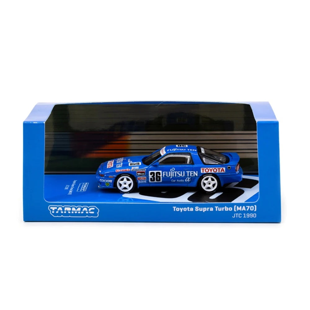 Toyota Supra Turbo (MA70) JTC 1990 M. Sekiya / H. Ogawa Diecast Model Car 1:64 Scale (Approx. 7cm) Collectible | Universal Auto Spares