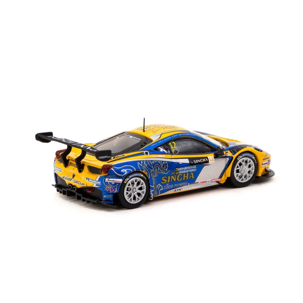Ferrari 458 Italia GT3 GT Asia 2016 Officially Licensed by Ferrari Diecast Model Car 1:64 Scale (Approx. 7cm) Collectible | Universal Auto Spares