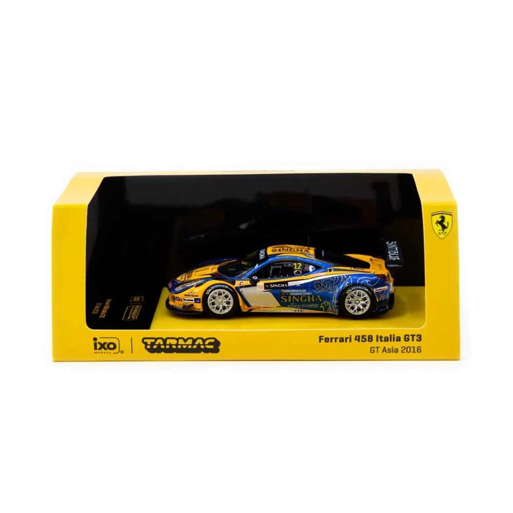 Ferrari 458 Italia GT3 GT Asia 2016 Officially Licensed by Ferrari Diecast Model Car 1:64 Scale (Approx. 7cm) Collectible | Universal Auto Spares