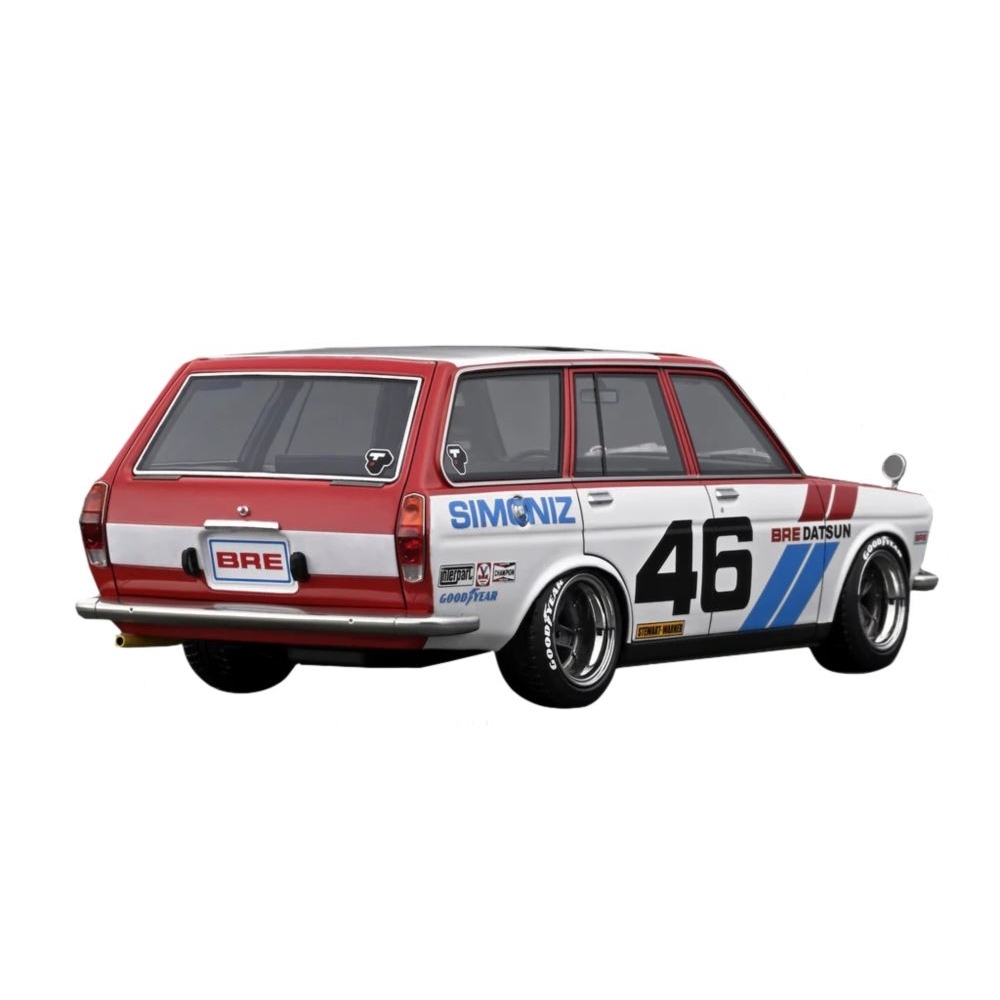 Datsun Bluebird (510) Wagon Red/White Diecast Model Car 1:18 Scale (Approx. 25cm) Collectible | Universal Auto Spares