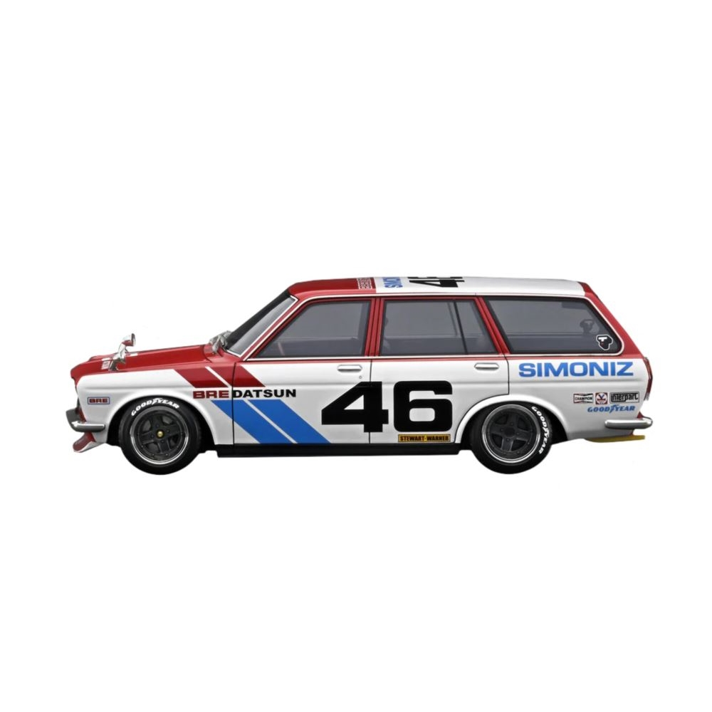 Datsun Bluebird (510) Wagon Red/White Diecast Model Car 1:18 Scale (Approx. 25cm) Collectible | Universal Auto Spares