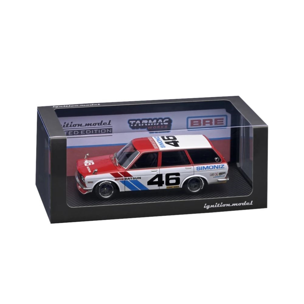 Datsun Bluebird (510) Wagon Red/White Diecast Model Car 1:18 Scale (Approx. 25cm) Collectible | Universal Auto Spares