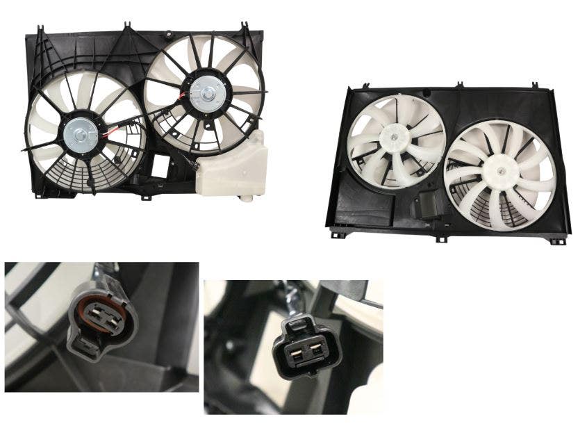 Radiator Fan (Dual Fan, No Overflow Bottle) Toyota Kluger GSU50/GSU55 2013 - 2019 TYKG-FNR-12F - Sterling