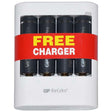 Recharge Batteries 4 X AA Charger - GP