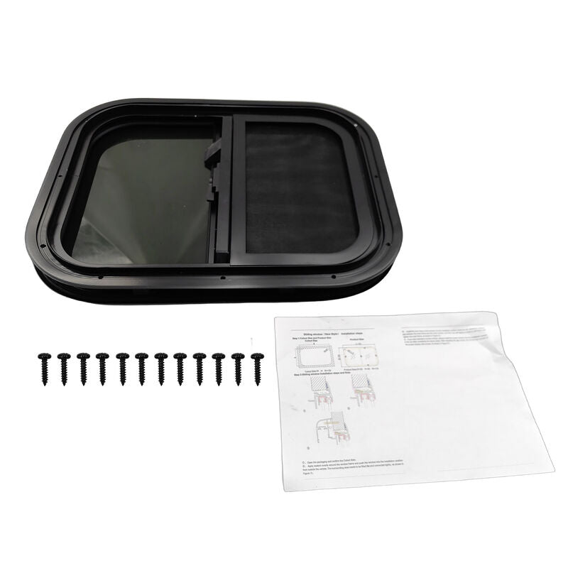 Caravan Sliding Window 500 x 400mm Fit For UTE Canopies RV Caravans Motor Homes Horse Floats UTEW-004 - Machter