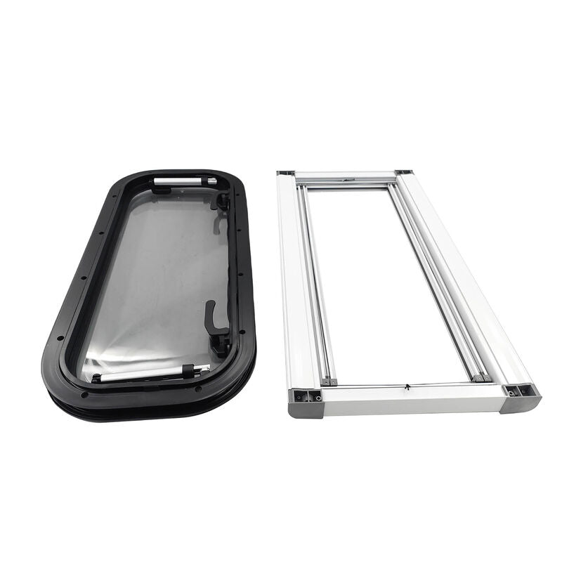 RV Caravan Push Out Flat Window Rounded Corner 300x700mm Fit For RVs Campers Mobile Homes UTEW-009 - Machter