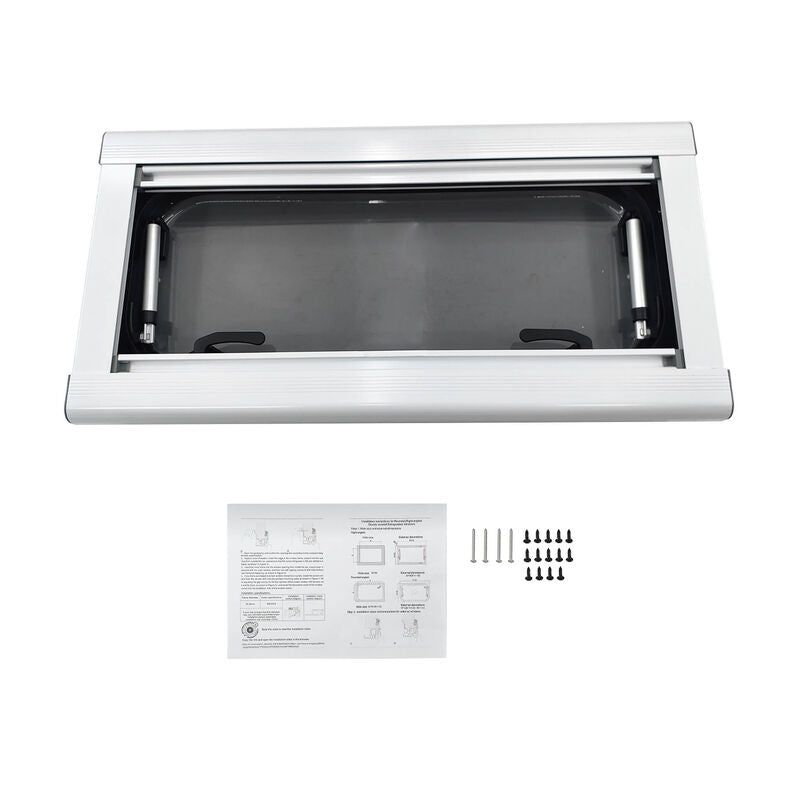 RV Caravan Push Out Flat Window Rounded Corner 300x700mm Fit For RVs Campers Mobile Homes UTEW-009 - Machter
