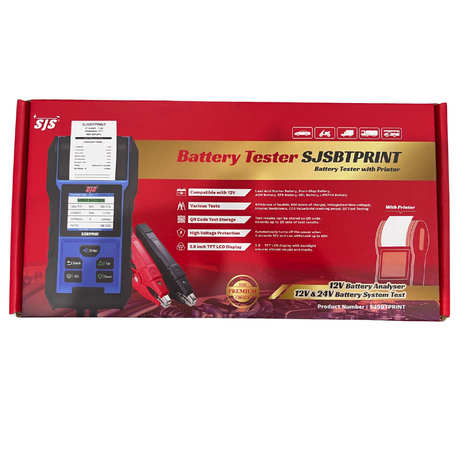 Battery Tester With Printer SJSBTPRINT - SJS