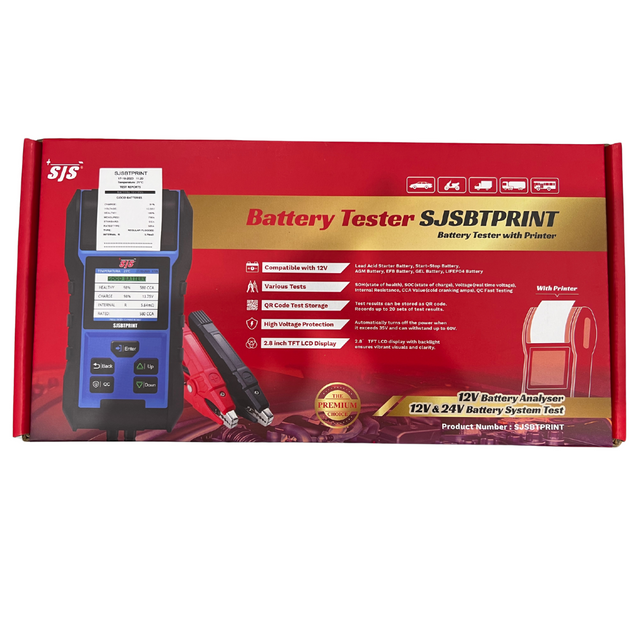 Battery Tester With Printer SJSBTPRINT - SJS