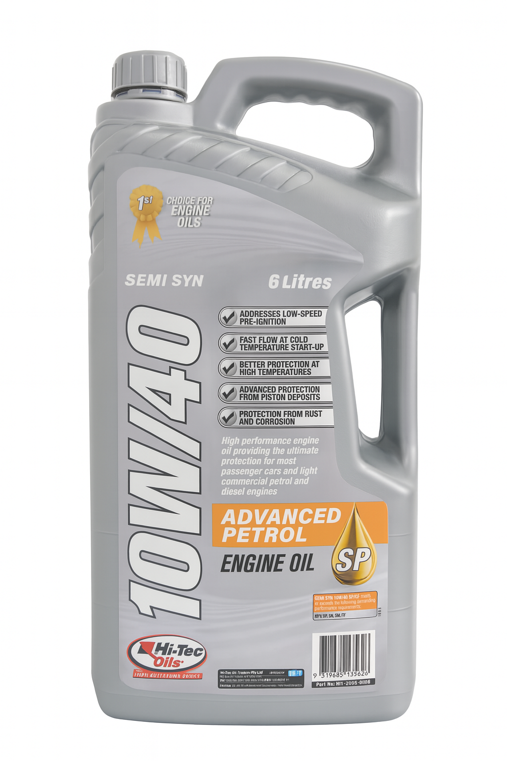 Semi Syn 10W/40 SP/CF - Hi-Tec Oils | Universal Auto Spares