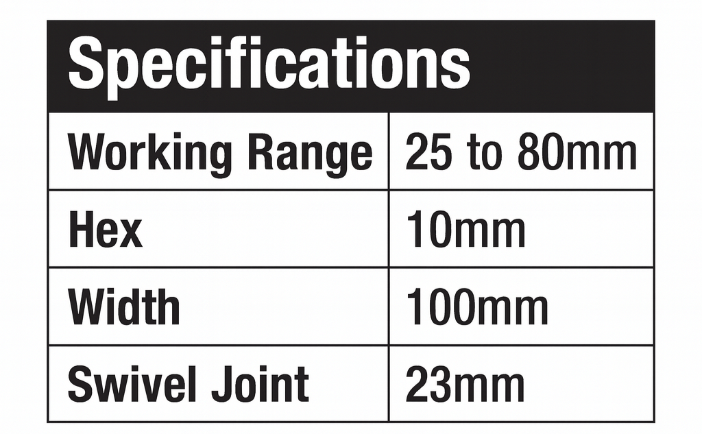 Brake Caliper Spreader H/D Screw Handle Action with 8mm Socket Drive - PKTool | Universal Auto Spares