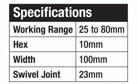 Brake Caliper Spreader H/D Screw Handle Action with 8mm Socket Drive - PKTool | Universal Auto Spares