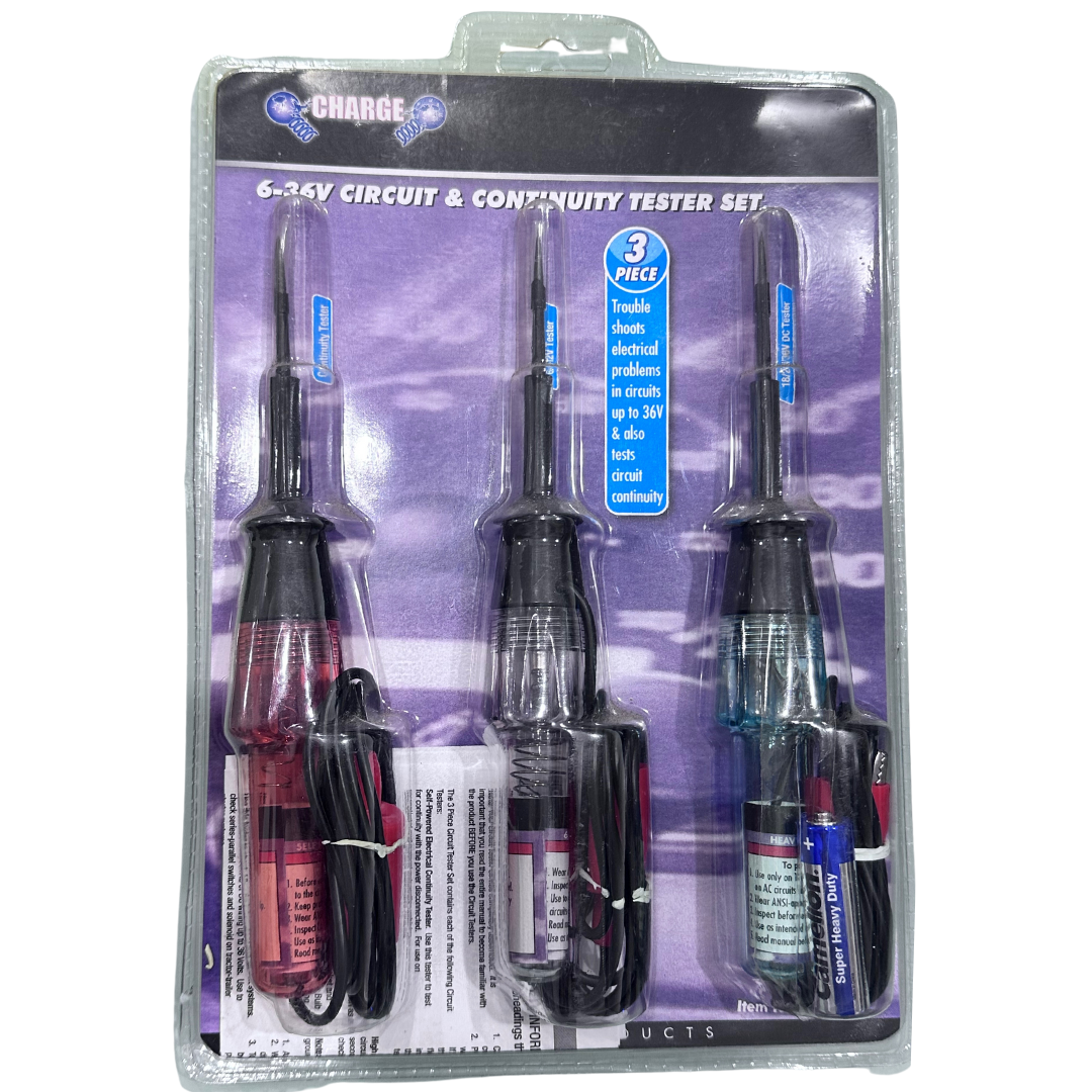 3 Pieces 6-36V Circuit & Continuity Set - Charge