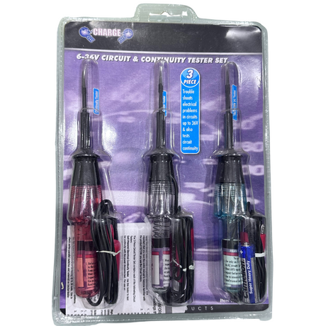 3 Pieces 6-36V Circuit & Continuity Set - Charge