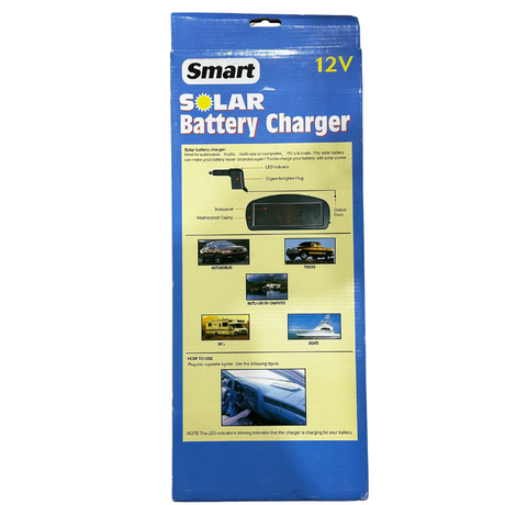 Automotive Solar Battery Charger 12V - Smart | Universal Auto Spares