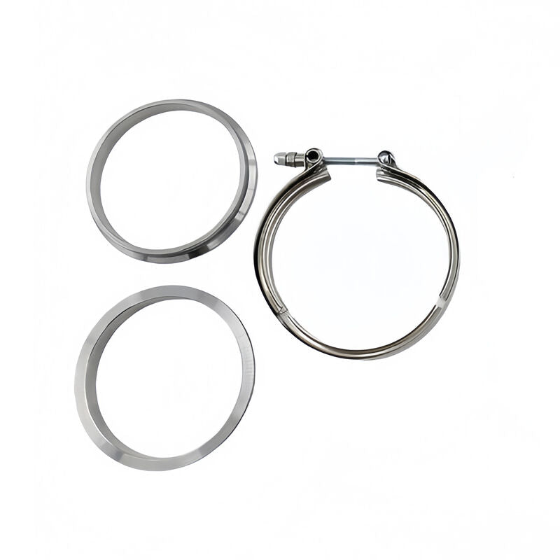 1 Pieces 4" Inch 102mm V-Band Clamps 304 Stainless Steel Flange Exhaust Pipe Tailpipe - Machter