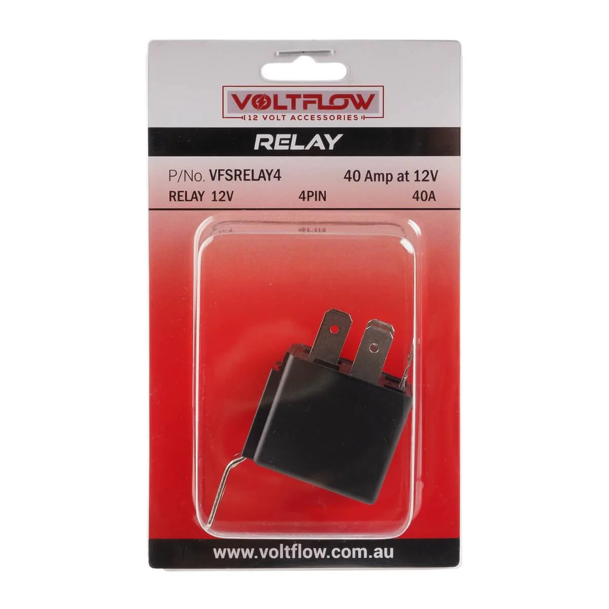 High-Capacity Relay 40Amp 12V 4 PIN - VoltFlow