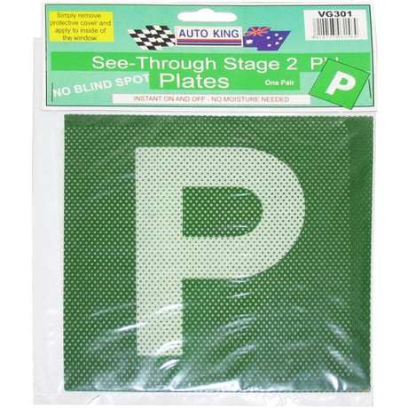 P Plates White On Green Vic. & W.A - AUTOKING | Universal Auto Spares