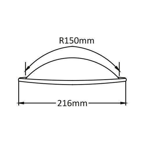 Spotter Convex Mirror Diameter 8½” / 216mm S/S – R150 - VEXEL