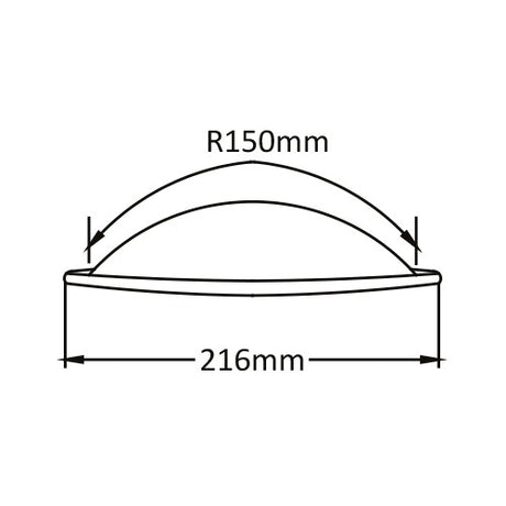 Spotter Convex Mirror Diameter 8½” / 216mm S/S – R150 - VEXEL