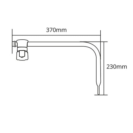 Front Spotter Arm 370 x 230mm Suits 16-22mm Bracket - VEXEL