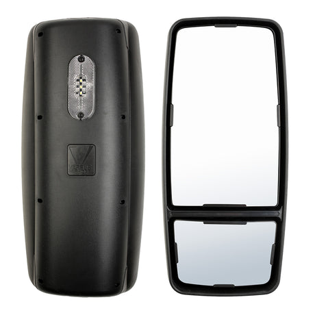 Mirror Head Twin Electric & Heated W/Led 12V 510 x 232mm LH - VEXEL