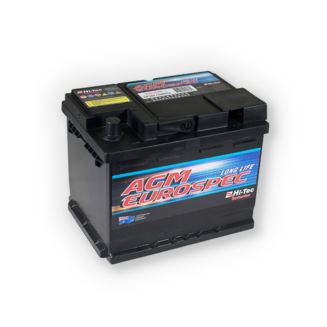 Car Battery Stop Start AGM EUROSPEC VRL260/DIN55LH 12V 640CCA - Hi-Tech Batteries | Universal Auto Spares
