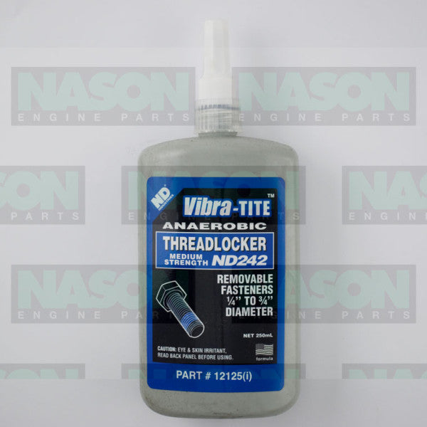Thread Lock Threadlocker ND242 250ml MED S VT12125 - VIBRA-TITE