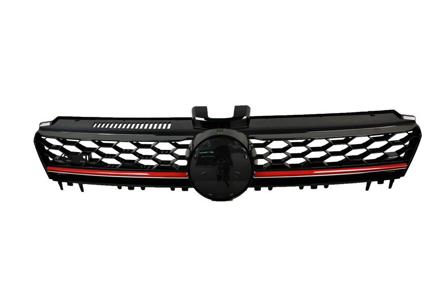 Front Grille (with Red Mould) Volkswagen Golf MK7 GTI 2012 - 2017 VWG7-GRI-05F - Sterling