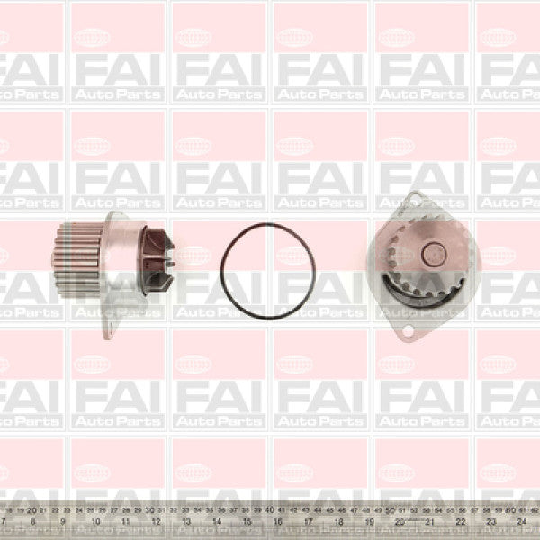 Water Pump Citroen Peugeot 1.6L SOHC 8V W6084 - FAI