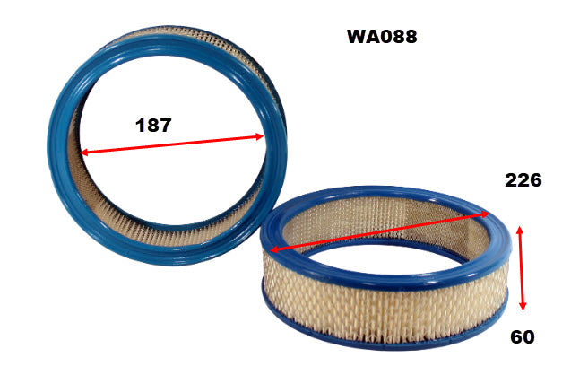 Air Filter A88 Fits Fiat/Lada/Lancia WA088 - Wesfil