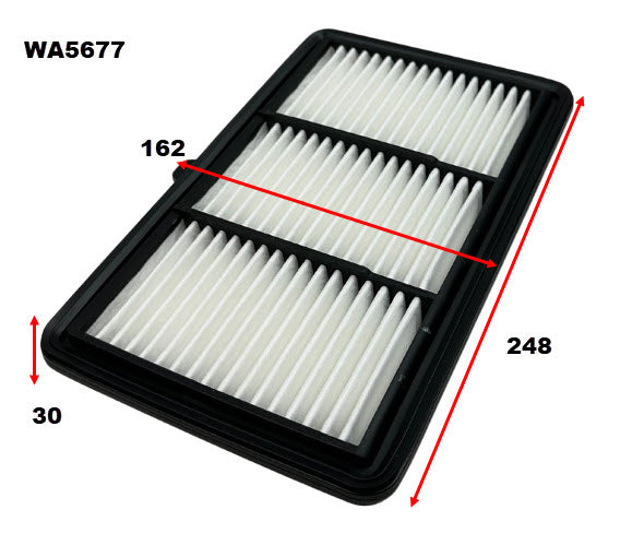 Air Filter Fits Honda WA5677 - Wesfil | Universal Auto Spares