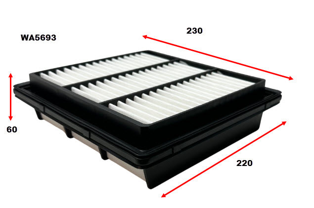 Air Filter Fits Toyota WA5693 - Wesfil | Universal Auto Spares