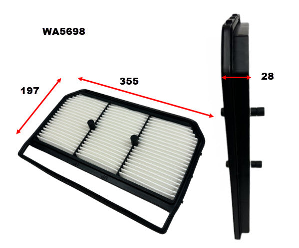 Air Filter Fits Hyundai WA5698 - Wesfil | Universal Auto Spares