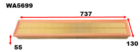 Air Filter Fits Porsche WA5699 - Wesfil | Universal Auto Spares