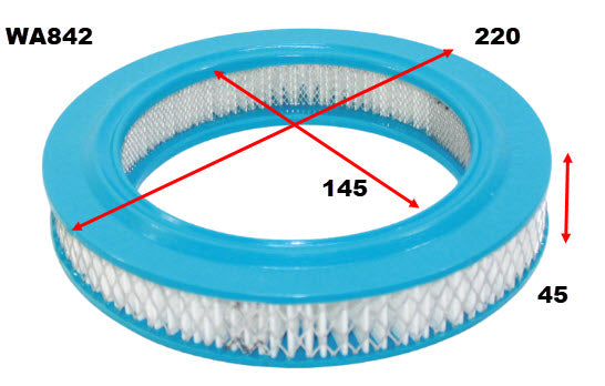 Air Filter A496 Fits Mazda WA842 - Wesfil