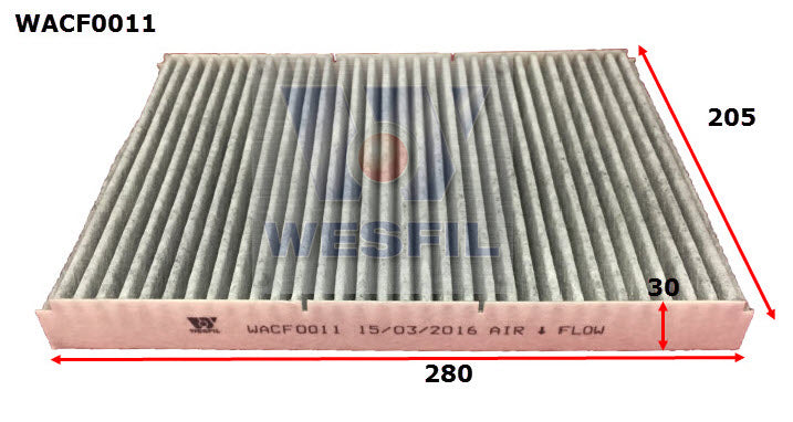 Cabin Filter Fits Volkswagen WACF0011 - Wesfil | Universal Auto Spares