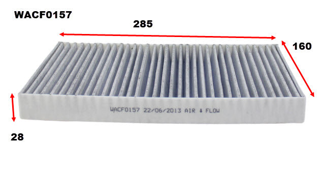 Cabin Filter RCA264P Fits Iveco WACF0157 - Wesfil