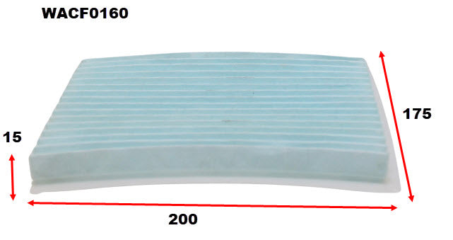 Cabin Filter RCA300P Fits Mitsubishi WACF0160 - Wesfil