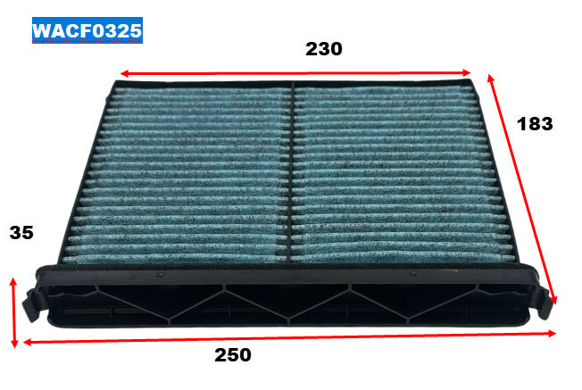 Cabin Filter Fits Mazda Fits Mazda WACF0325 - Wesfil | Universal Auto Spares