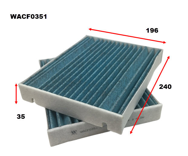 Cabin Filter RCA478M Fits Mercedes WACF0351 - Wesfil | Universal Auto Spares