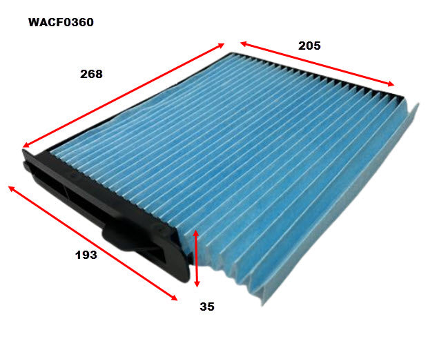 Cabin Filter Fits BYD WACF0360 - Wesfil | Universal Auto Spares