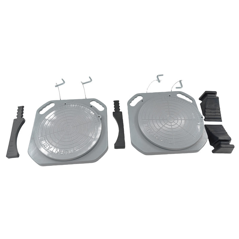 2 Pcs Car Front End Wheel Alignment Turntable Turn Plates With Transition Block Tool WATP-002-2PCS - Machter