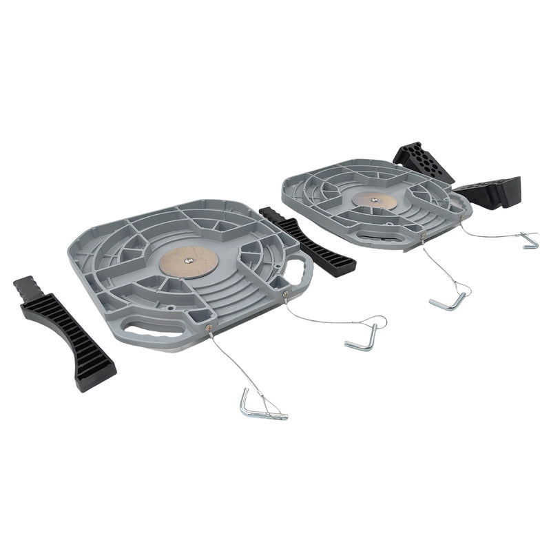 2 Pcs Car Front End Wheel Alignment Turntable Turn Plates With Transition Block Tool WATP-002-2PCS - Machter
