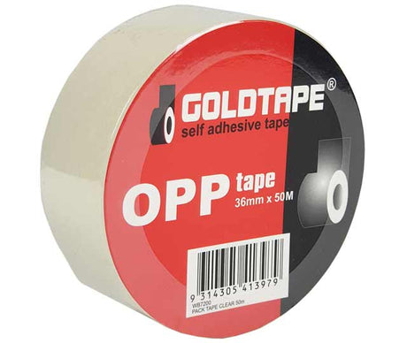 Clear Packaging Tape 36mm x 50m - GOLDTAPE | Universal Auto Spares
