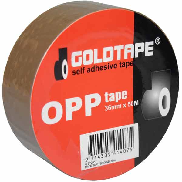 Brown Packaging Tape 36mm x 50m - GOLDTAPE
